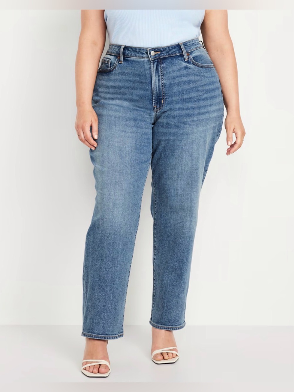 Women’s Old Navy High Rise Curvy OG Loose jeans secret smooth pockets size 20